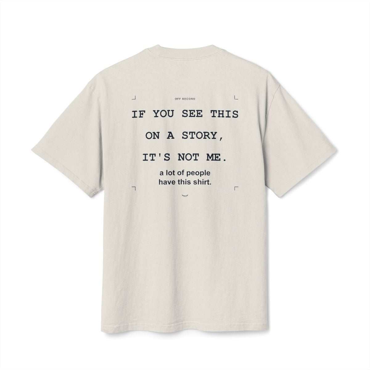 DEMASI off-record-01 — heavy, Faded Bone, back; COPY13 verified native supplier mockup