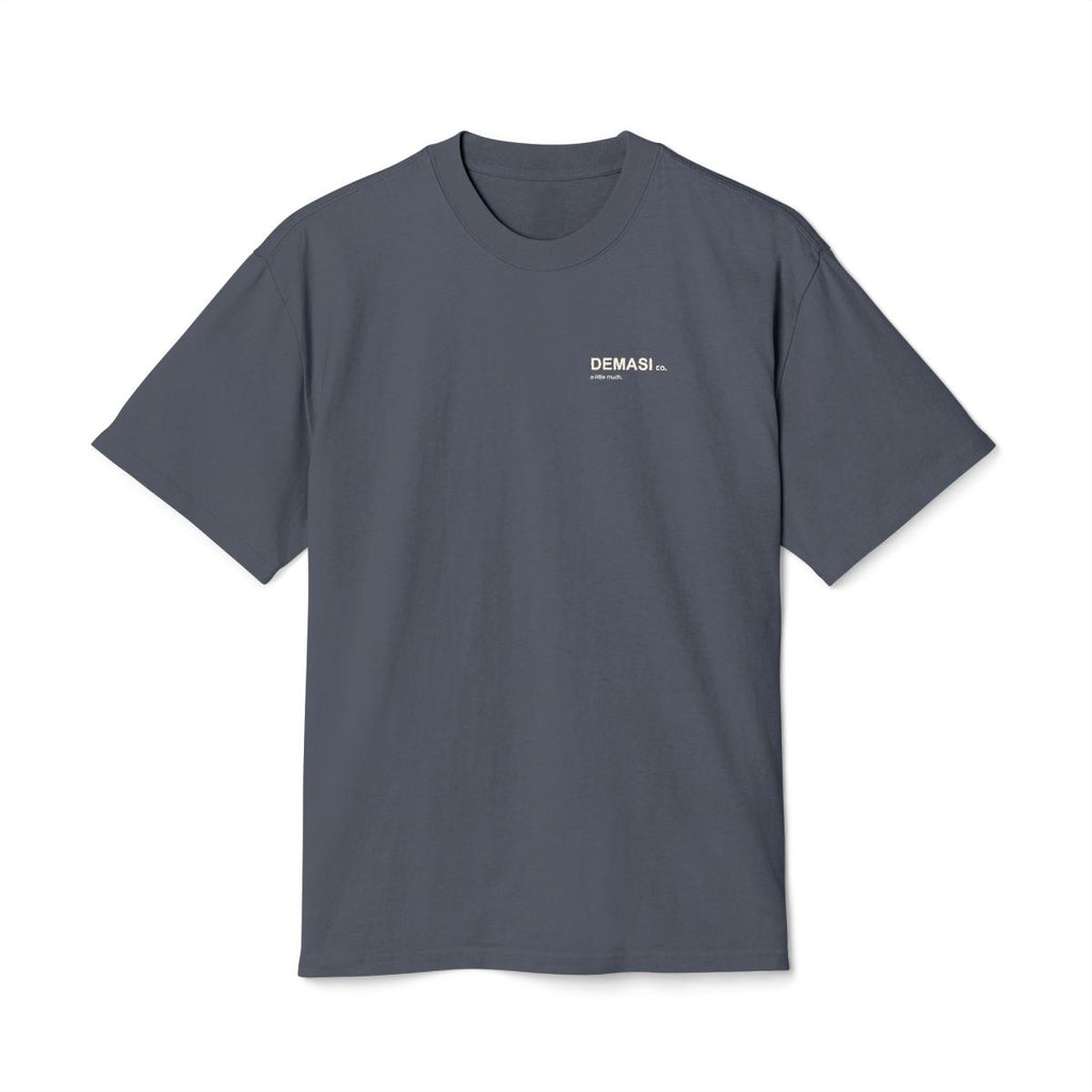 DEMASI off-record-02 — heavy, Faded Indigo, front; final native supplier mockup