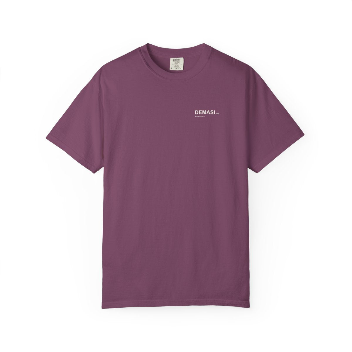 DEMASI alibi-02 — relaxed, Berry, front; final native supplier mockup