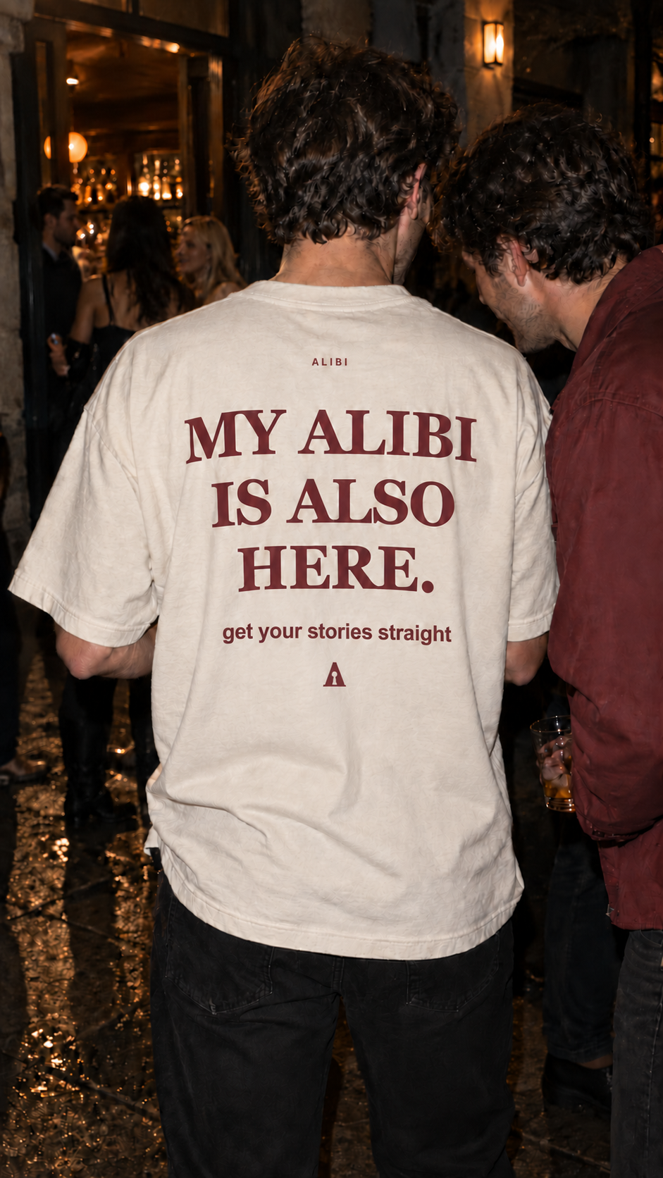 DEMASI ALIBI Also Here campaign photograph